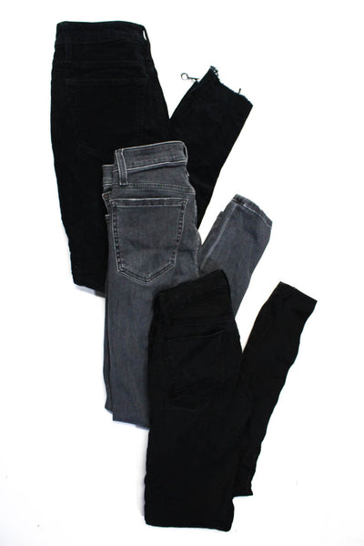 Joes Women's High Waist Five Pockets Skinny Denim Pant Black Size 24 Lot 3