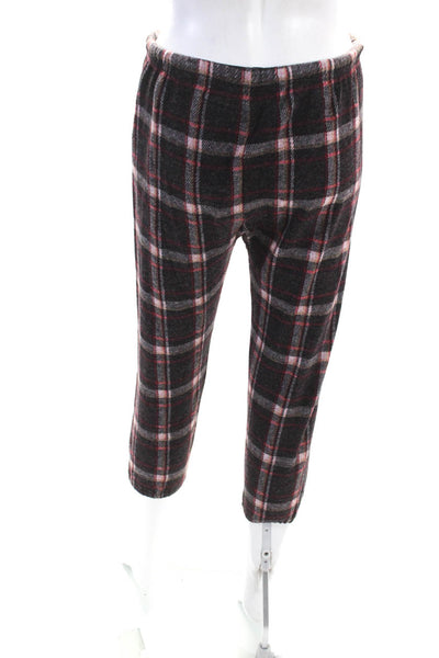 The Great Women's Drawstring Waist Tapered Leg Jogger Pant Plaid Size 0