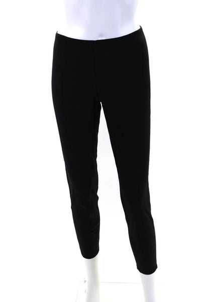 The Row Womens High Rise Elastic Waist Cropped Leggings Black Size M