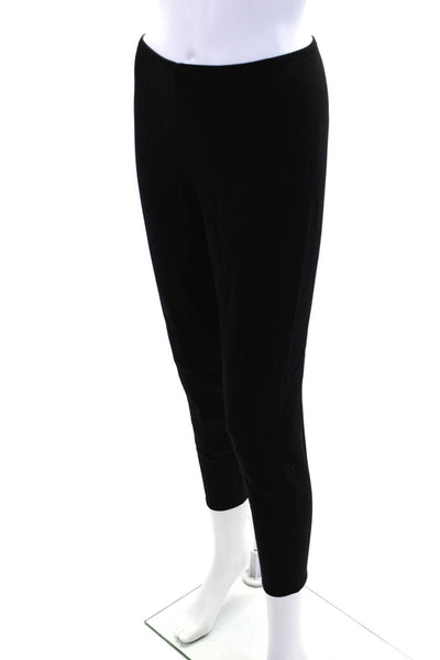 The Row Womens High Rise Elastic Waist Cropped Leggings Black Size M