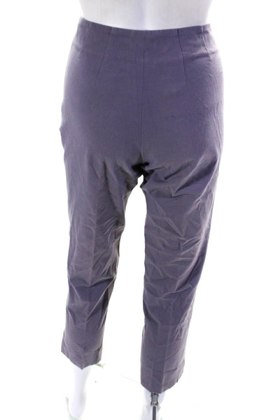 Gunex Womens High Rise Slim Leg Casual Pants Gray Cotton Size 4