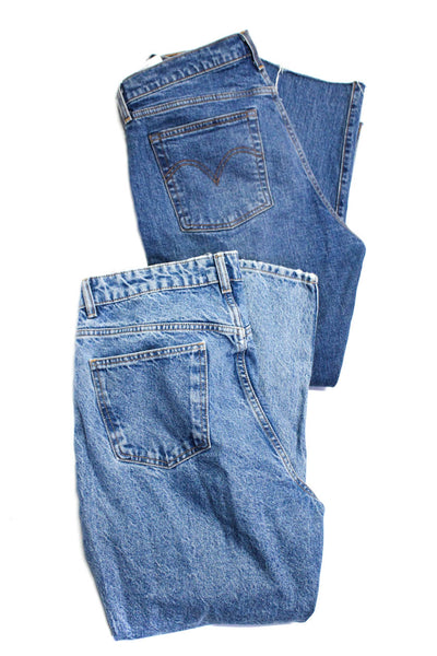 Zara Levis Womens Wedgie Straight Crop Slim Leg Jeans Size 31 12 Lot 2
