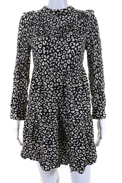 Zara Sanctuary Womens Leopard Dress Polka Dot Jumpsuit Black White Size XS Lot 2