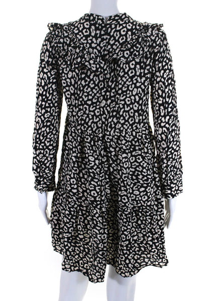 Zara Sanctuary Womens Leopard Dress Polka Dot Jumpsuit Black White Size XS Lot 2