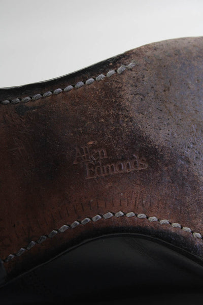 Allen Edmonds Mens Byron Leather Cap Toe Derby Dress Shoes Black Size 9.5