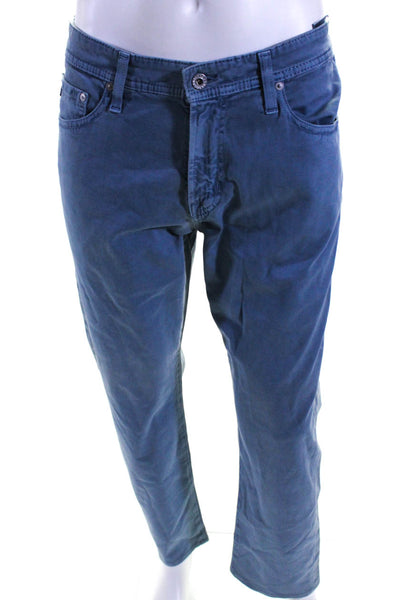 AG Adriano Goldschmied Mens Faded Blue The Graduate Tailored Leg Pants Size 32