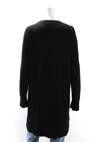 Madewell Womens Long Open Front Duster Cardigan Sweater Black Size Medium