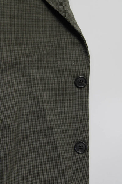 Nordstrom Mens Brown Wool Textured Three Button Long Sleeve Blazer Size 42L