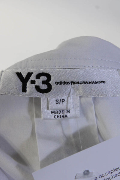 Adidas Y-3 Yohji Yamamoto Womens 3/4 Sleeve Collared Zip Jacket White Size Small