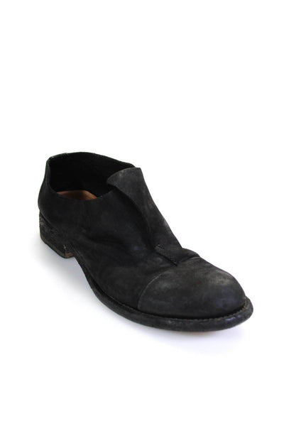 Officine Creative Womens Round Toe Block Heels Slip-On Shoes Black Size EUR36.5