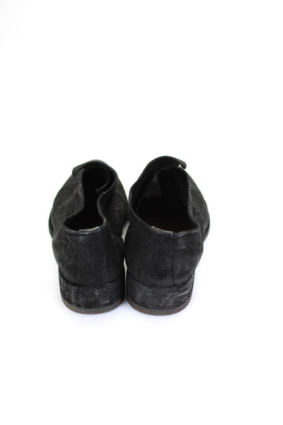 Officine Creative Womens Round Toe Block Heels Slip-On Shoes Black Size EUR36.5