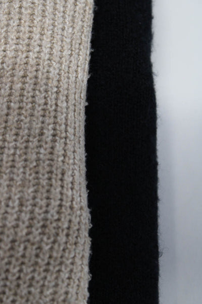 Zara Womens Long Button Up Cardigan Sweater Navy Beige Size Large Lot 2