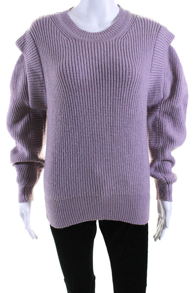 ASTR Wonens Crew Neck Long Sleeves Pullover Sweater Dusty Pink Size Small