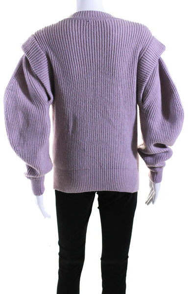 ASTR Wonens Crew Neck Long Sleeves Pullover Sweater Dusty Pink Size Small