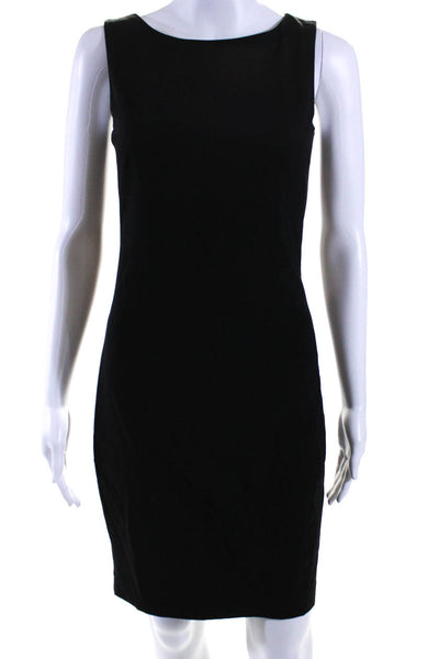 Theory Womens Sleeveless Betty Sevona Sheath Dress Black Wool Size 0