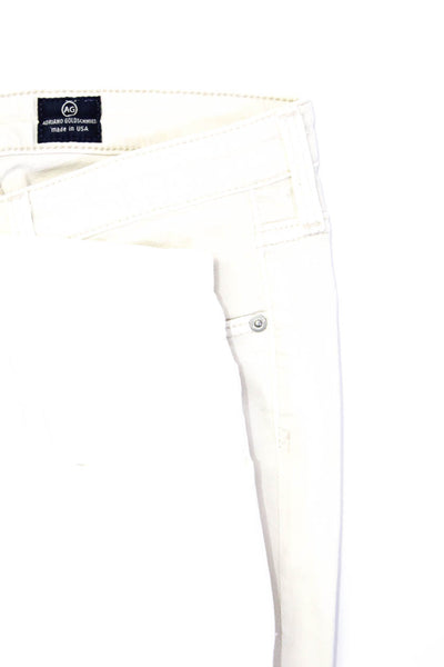 J Brand AG Womens High Waist Skinny Jeans Beige White Size 26 Lot 2