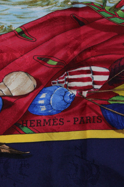Hermes Womens Christophe Colomb Découvre L'amérique Carl De Parcevaux 90cm Scarf
