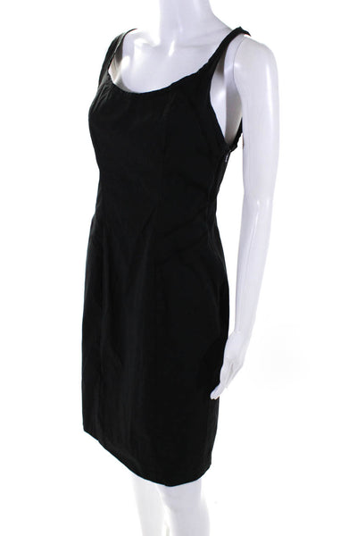 Prada Sport Womens Sleeveless Knee Length Dress Black Cotton Size EUR 44