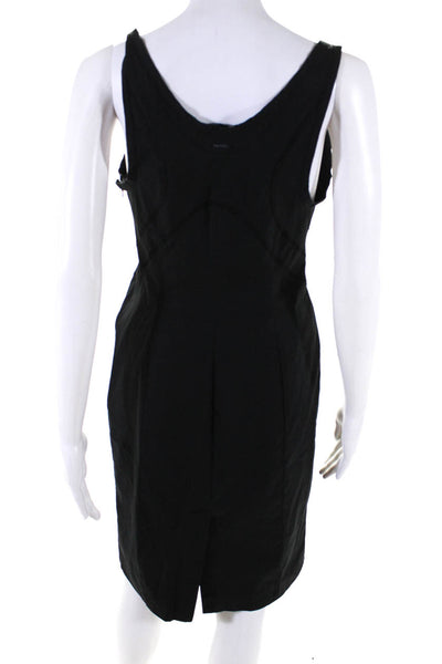 Prada Sport Womens Sleeveless Knee Length Dress Black Cotton Size EUR 44