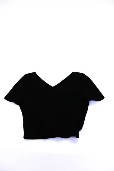 xkarla 525 Womens Knit Crop Top Long Sleeve Tee Shirt Size XS Lot 2