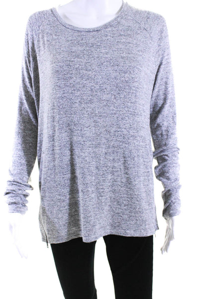 Rag & Bone Jean Womens Long Sleeve Side Zip Knit Top Sweater Gray Size Small