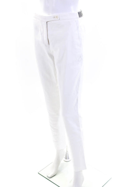 Gerard Darel Womens Zipper Fly Mid Rise Slim Cut Trouser Pants White Size FR 36