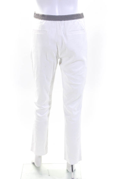 Gerard Darel Womens Zipper Fly Mid Rise Slim Cut Trouser Pants White Size FR 36