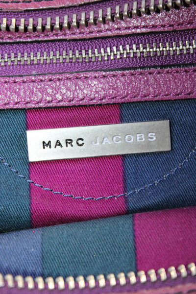 Marc Jacobs Womens Dark Pink Front Pockets Zip Detail Top Handle Bag Handbag