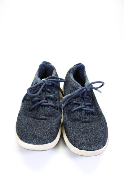 Allbirds Mens Mizzle Low Top Wool Runners Sneakers Navy Blue Size 11