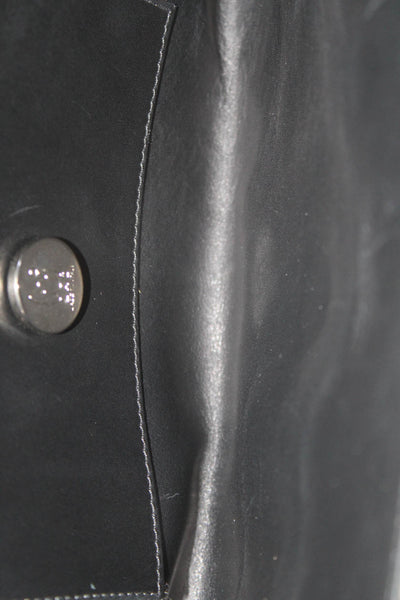 Lai Metallic Snakeskin Leather Magnet Frame Clutch Handbag Multicolor 11inch