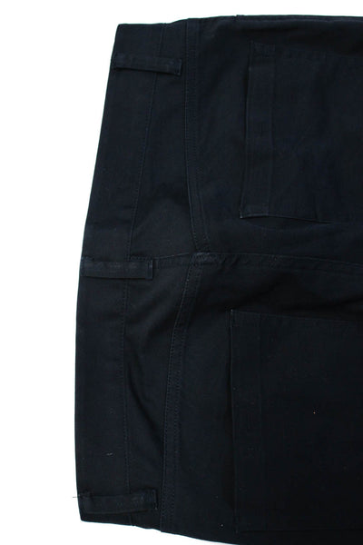 Theory Mens Cotton Full Buttoned Straight Leg Dress Pants Navy Size EUR29