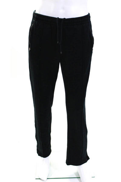 Ralph Lauren Black Label Mens Drawstring Tied Tapered Jogger Pants Black Size M