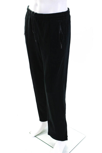 Ralph Lauren Black Label Mens Drawstring Tied Tapered Jogger Pants Black Size M