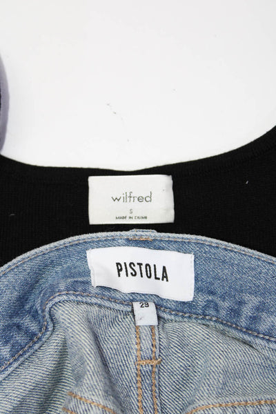 Pistola Wilfred Womens Denim Skirt Dress Blue Black Size 29 Small Lot 2