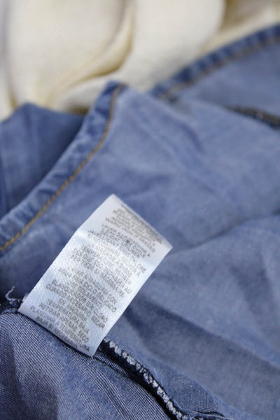 Splendid Women's Collared Long Sleeves Button Down Chambray Shirt Size XS Lot 3