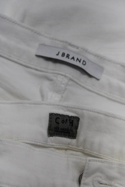 J Brand Citizens of Humanity Womens Cotton Skinny Jeans White Size 30 Lot 2