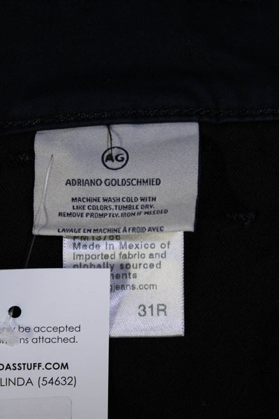 AG Adriano Goldschmied Mens Navy Blue Cotton Skinny Chino Pants Size 31R