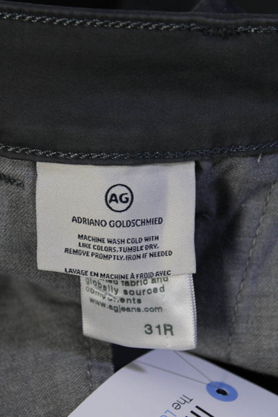 AG Adriano Goldschmied Mens Zipper Fly Jamison Skinny Chino Pants Gray Size 31