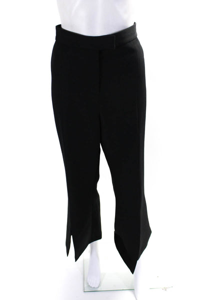 Robert Rodriguez Womens Mid Rise Split Ankle Straight Leg Pants Black Size 14