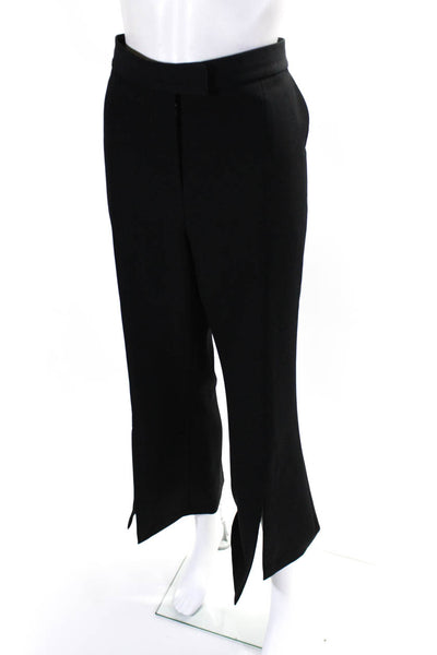 Robert Rodriguez Womens Mid Rise Split Ankle Straight Leg Pants Black Size 14