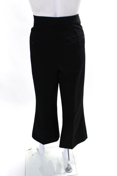 Robert Rodriguez Womens Mid Rise Split Ankle Straight Leg Pants Black Size 14