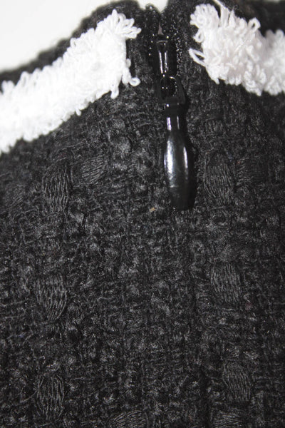 Aqua Liat Baruch Women's Square Neck Sleeveless A-Line Mini Dress Black Size XS