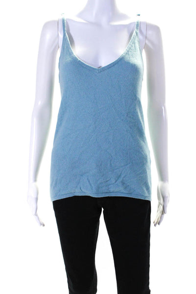 Globus Essentials Womens Wool Blend V-Neck Pullover Tank Top Blue Size S