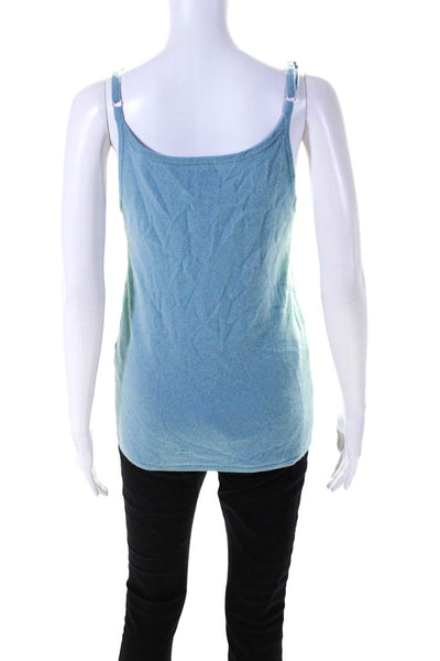 Globus Essentials Womens Wool Blend V-Neck Pullover Tank Top Blue Size S