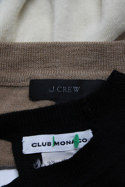 Club Monaco J Crew Womens Crew Neck Sweaters Tops Black Size XXS XS Lot 2