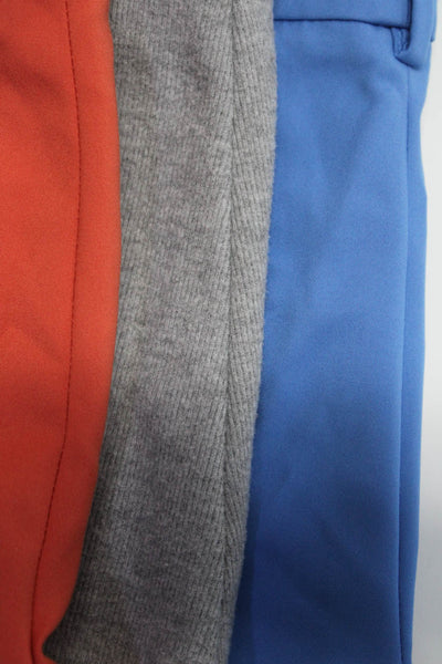 Zara Womens Trouser Pants Knit Shirts Orange Blue Gray Size Small Medium Lot 5