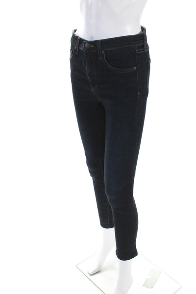 Veronica Beard Jeans Womens Dark Wash 10" Skinny Kate Jeans Blue Size 25