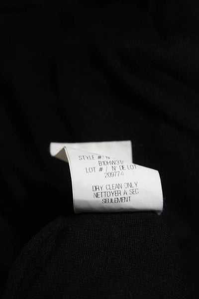 Helmut Lang Women's Elastic Waist Pull-On Wrap Midi Skirt Black Size P