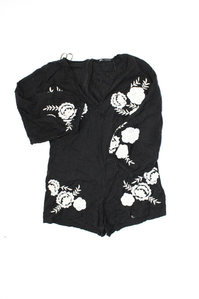 Zara Womens Tee Shirt Blouses Jacket Dress Black Brown White Small Medium Lot 4