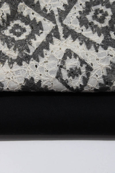 Zara Christophe Sauvat Womens Buttoned Abstract Dress Pants Black Size L Lot 2